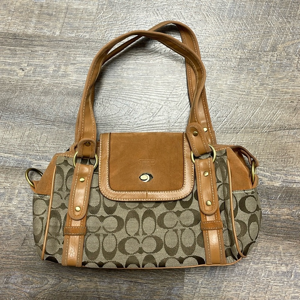 Vintage 90s Coach Tan Handbag